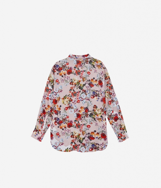 ASH女装2020春季新款时尚百搭上装碎花设计潮流长袖衬衫